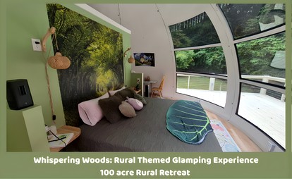 Fiberglass Geodesic Dome on a Hundred Acres of Private Woodlands near Lake Sinclair, Georgia - Milledgeville, Georgia - glamping.directory