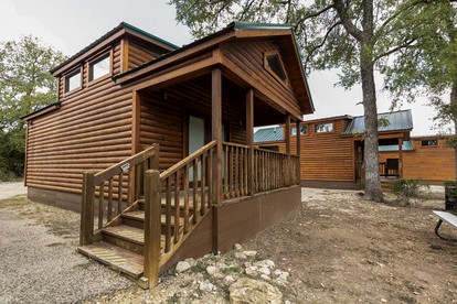 Lovely Log Cabin Rental for Four near San Antonio Texas - glamping.directory