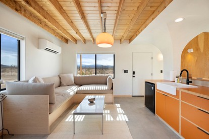 Modern Design Cabin with Fire Pit and Picnic Space in Yucca Valley, California - Yucca Valley, California - glamping.directory