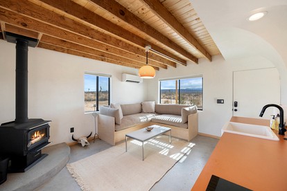 Modern Design Cabin with Fire Pit and Picnic Space in Yucca Valley, California - Yucca Valley, California - glamping.directory