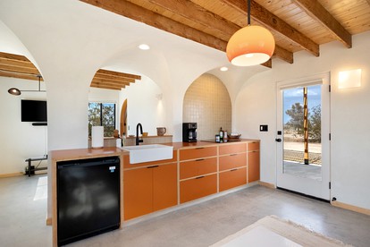 Modern Design Cabin with Fire Pit and Picnic Space in Yucca Valley, California - Yucca Valley, California - glamping.directory