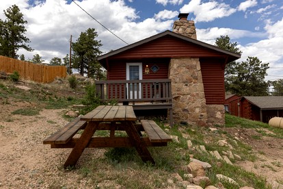 Historic Log Cabin with Fireplace and Mountain Views, Perfect for a Weekend Getaway to Red Lakes, CO - Red Feather Lakes, Colorado - glamping.directory