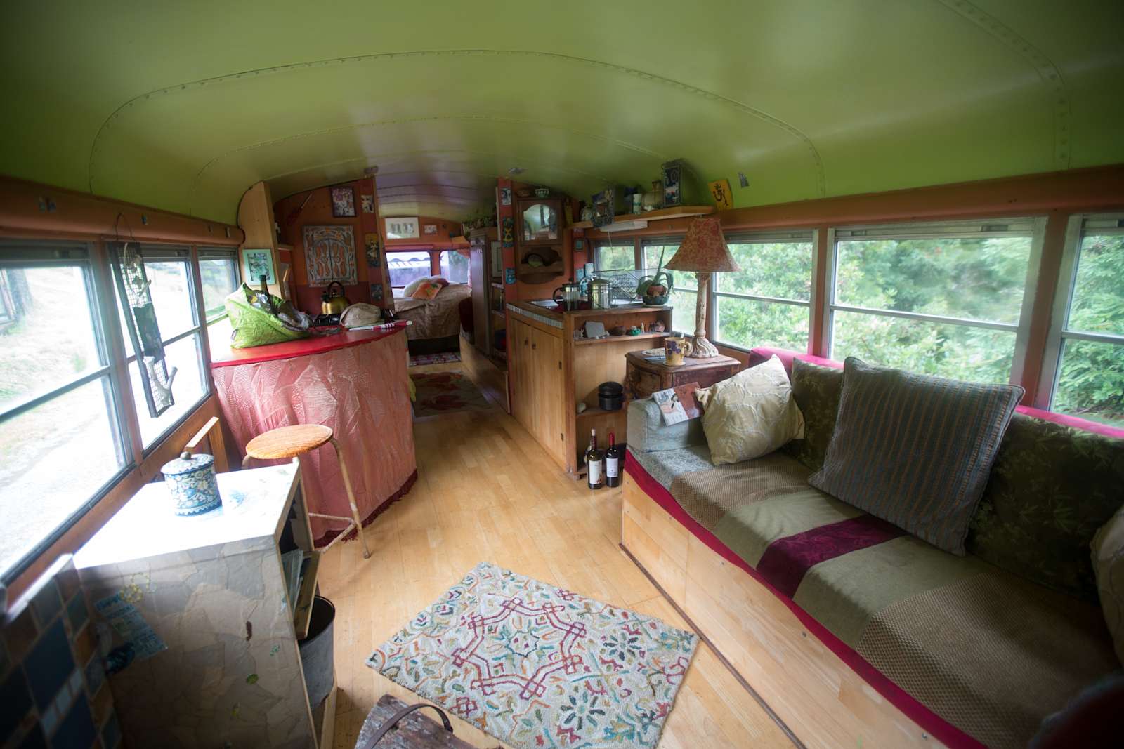 Bohemian Bus on off grid homestead - glamping.directory