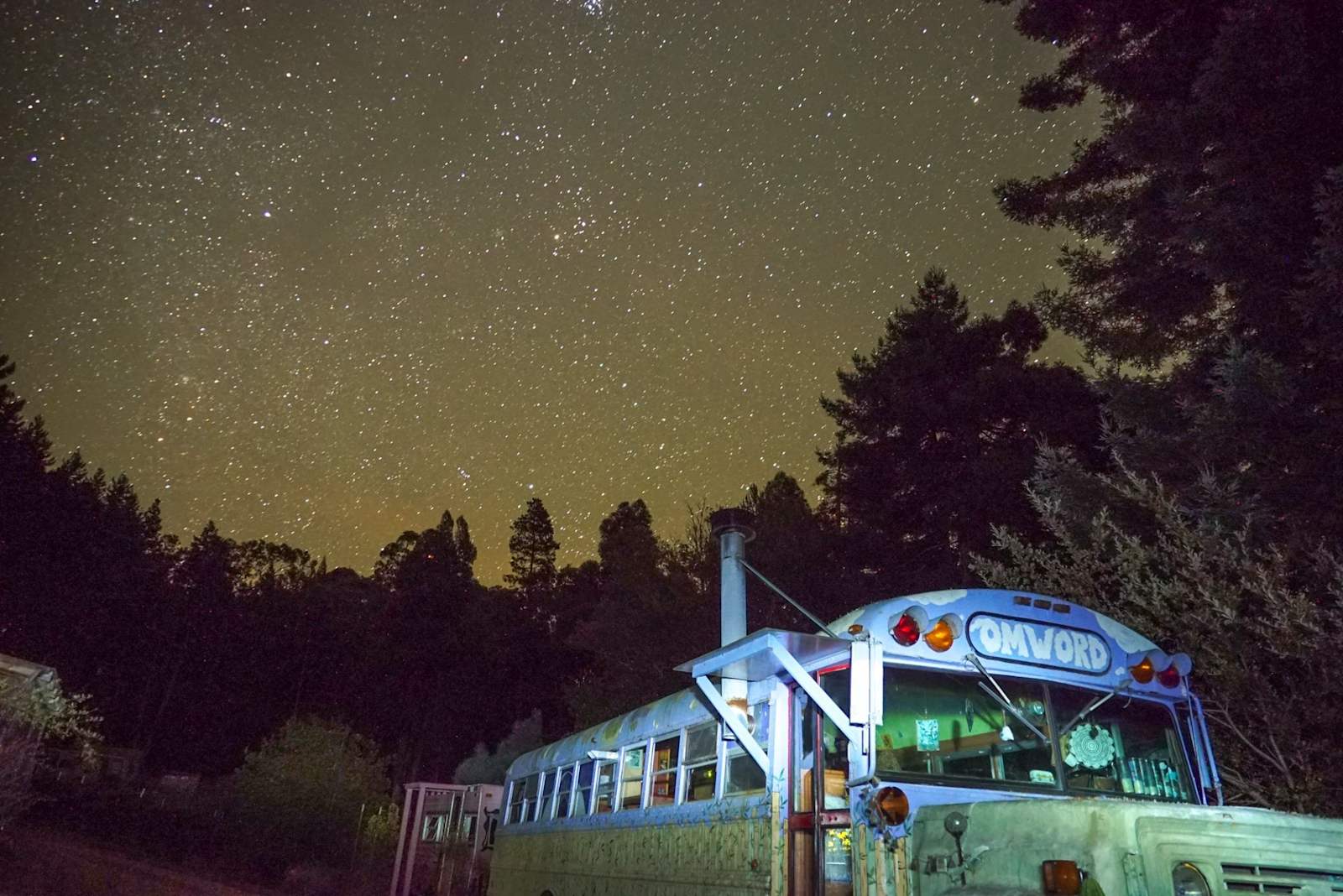 Bohemian Bus on off grid homestead - Gualala, California - glamping.directory