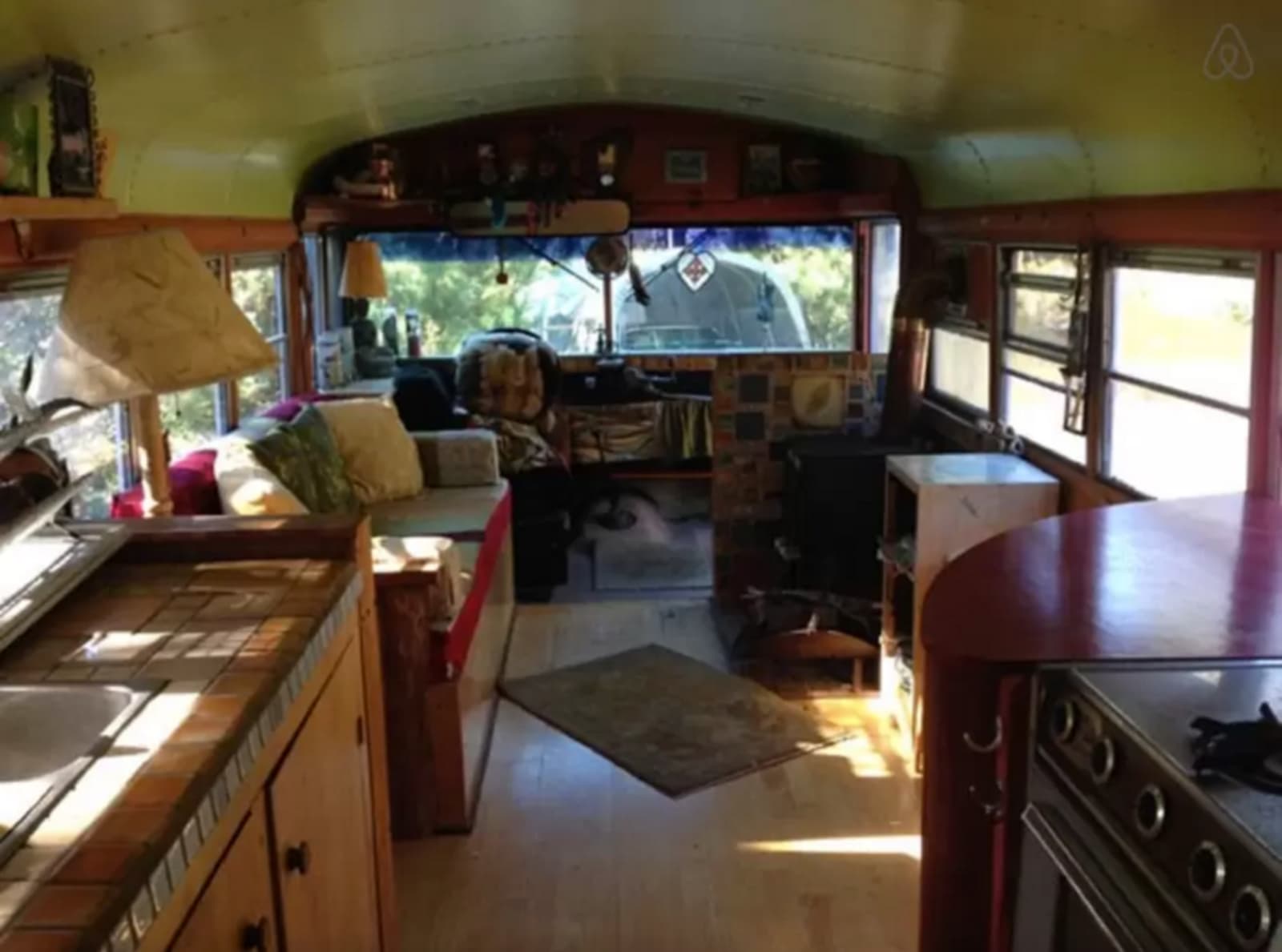 Bohemian Bus on off grid homestead - Gualala, California - glamping.directory