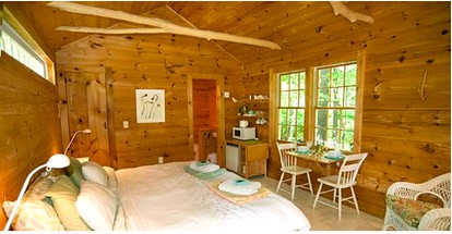 Custom Cabin Surrounded by River in Newfane, Vermont - South Newfane, Vermont - glamping.directory
