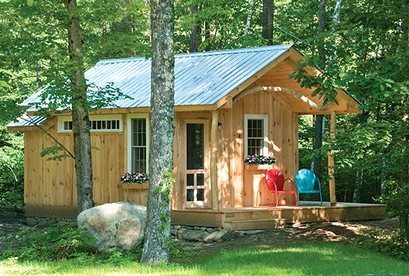 Custom Cabin Surrounded by River in Newfane, Vermont - South Newfane, Vermont - glamping.directory