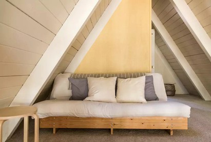 Stunning A-Frame Cabin Rental for Four Guests in Arnold, California - Arnold, California - glamping.directory