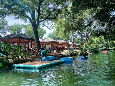 Reconnect by the Water: Modern Family Tented Cabin Retreat in Cibolo, TX - Cibolo, Texas - glamping.directory