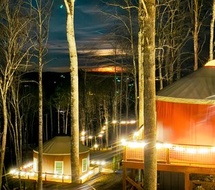 Mother Nature Glamping Getaway in a Countryside Yurt near Fancy Gap - glamping.directory
