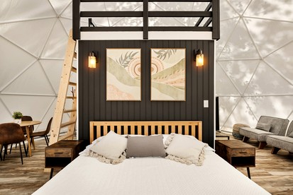Stunning Dome with Barbecue and Hot-tub in Capon Bridge, West Virginia - Capon Bridge, West Virginia - glamping.directory