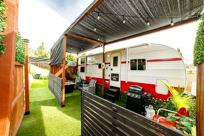 Bright Retro Family Trailer with Vintage Charm & Private Yard Near San Diego Attractions, El Cajon CA - El Cajon, California - glamping.directory