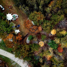 Luxury Camping Tent near Oaks Opening Preserve in Swanton, Ohio - New Marshfield, Ohio - glamping.directory