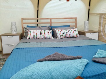 Luxury Camping Tent near Oaks Opening Preserve in Swanton, Ohio - New Marshfield, Ohio - glamping.directory