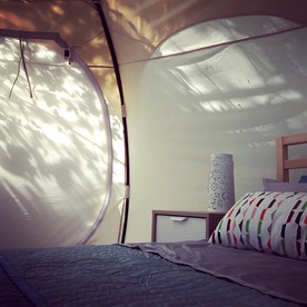 Luxury Camping Tent near Oaks Opening Preserve in Swanton, Ohio - New Marshfield, Ohio - glamping.directory