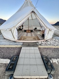 Incredible Stargazing Bell Tent for an Unforgettable Glamping Getaway in Terlingua, Texas - glamping.directory