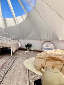 Incredible Stargazing Bell Tent for an Unforgettable Glamping Getaway in Terlingua, Texas - Terlingua, Texas - glamping.directory