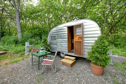 Three Rustic Glamping Tents for a Unique Group Adventure in Nature in Troy, Wiconsin - East Troy, Wisconsin - glamping.directory