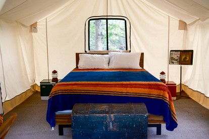 Three Rustic Glamping Tents for a Unique Group Adventure in Nature in Troy, Wiconsin - East Troy, Wisconsin - glamping.directory