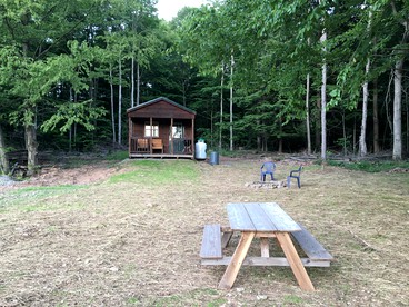 Log Cabin for Family Glamping Vacation near Cherry Springs State Park, Pennsylvania - Galeton, Pennsylvania - glamping.directory