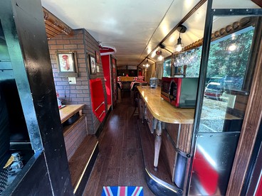 Feel Like Royalty in this Luxurious London Bus near Bryson City, North Carolina - Bryson City, North Carolina - glamping.directory