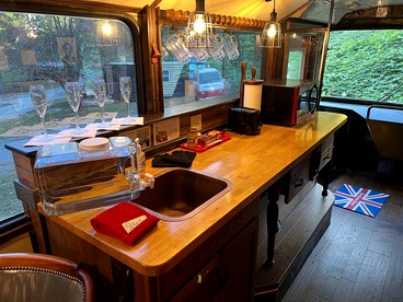 Feel Like Royalty in this Luxurious London Bus near Bryson City, North Carolina - Bryson City, North Carolina - glamping.directory