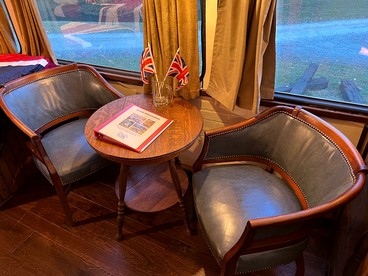 Feel Like Royalty in this Luxurious London Bus near Bryson City, North Carolina - Bryson City, North Carolina - glamping.directory