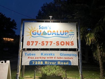 Exciting Aquatic Adventure for the Whole Family: Cool Bell Tent on the Guadalupe River near New Braunfels, Texas - Kingsbury, Texas - glamping.directory