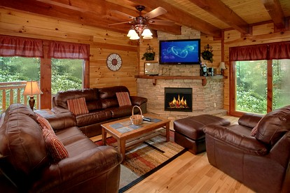 Cozy Cosby Cabin Rental with a Heated Indoor Pool - Cosby, Tennessee - glamping.directory