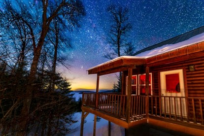 Luminous Tiny Cabin Overlooking the Lake in Maine - Greenville, Maine - glamping.directory