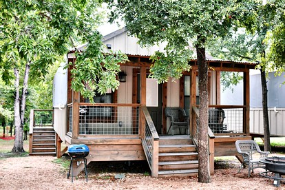 Exquisite Texas Tented Cabin - Amazing Glamping Adventure on the Geronimo Creek in Seguin - glamping.directory