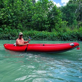 Unplug and Reconnect with Nature in this Lovely Safari Tent Rental on San Marcos River, Texas - Kingsbury, Texas - glamping.directory