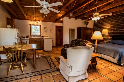 Charming Cabin Retreat: Fireplace and River Views in San Miguel County, NM - San Miguel County, New Mexico - glamping.directory
