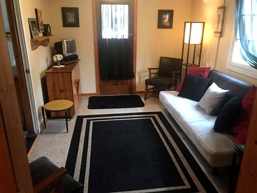 Wonderful Cabin with Lake Access, Barbecue and Tennis Court in Carp Lake, Michigan - Carp Lake, Michigan - glamping.directory