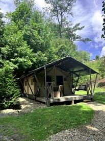 Enjoy a Glamping Experience on this Safari Tent Perfect for Groups in Gatlinburg, Tennesse - glamping.directory