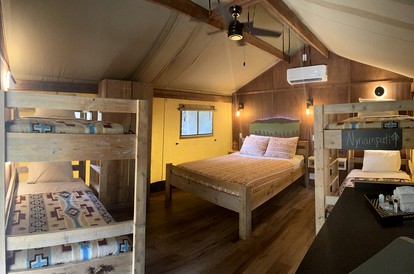 Enjoy a Glamping Experience on this Safari Tent Perfect for Groups in Gatlinburg, Tennesse - Gatlinburg, Tennessee - glamping.directory