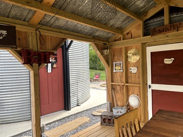 One-of-a-Kind Grain Bin Retreat with Scenic Outdoor Spaces in Cullowhee, North Carolina - Cullowhee, North Carolina - glamping.directory