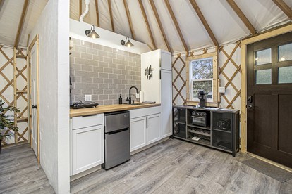 Secluded Glamping Yurt with Scenic Wilderness Views near Sears, Michigan - Sears, Michigan - glamping.directory