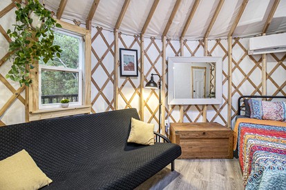 Secluded Glamping Yurt with Scenic Wilderness Views near Sears, Michigan - Sears, Michigan - glamping.directory