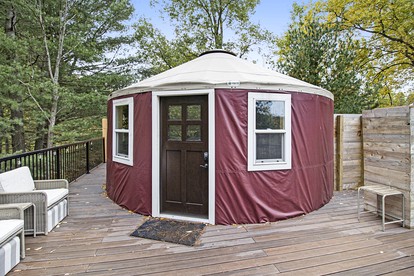 Secluded Glamping Yurt with Scenic Wilderness Views near Sears, Michigan - glamping.directory