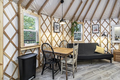 Secluded Glamping Yurt with Scenic Wilderness Views near Sears, Michigan - Sears, Michigan - glamping.directory
