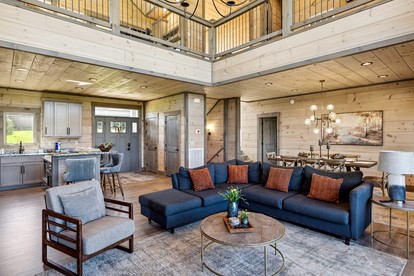 Impressive Three Level Cabin with Game and Theater Room and Countryside Views in Tennessee - Sevierville, Tennessee - glamping.directory