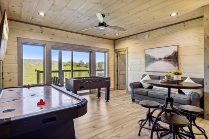 Impressive Three Level Cabin with Game and Theater Room and Countryside Views in Tennessee - Sevierville, Tennessee - glamping.directory