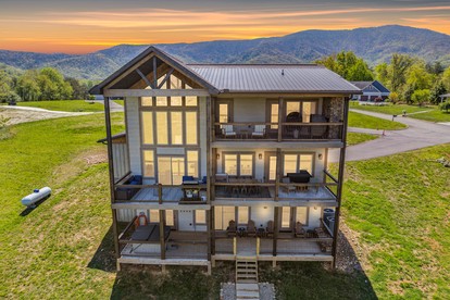 Impressive Three Level Cabin with Game and Theater Room and Countryside Views in Tennessee - glamping.directory