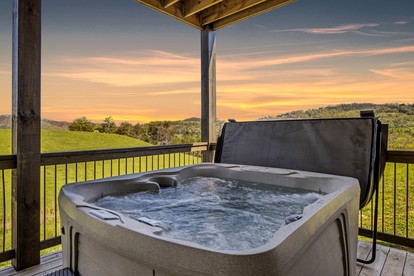 Impressive Three Level Cabin with Game and Theater Room and Countryside Views in Tennessee - Sevierville, Tennessee - glamping.directory