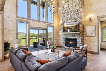 Impressive Three Level Cabin with Game and Theater Room and Countryside Views in Tennessee - Sevierville, Tennessee - glamping.directory