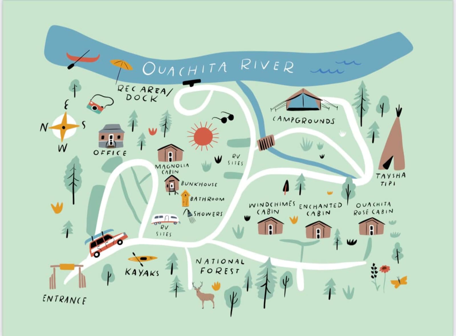 Ouachita River Haven - Pencil Bluff, Arkansas - glamping.directory
