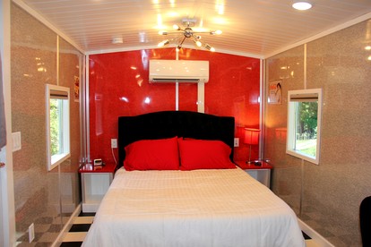 Romantic Caboose Great for Glamping Experiences in North Carolina - Clyde, North Carolina - glamping.directory