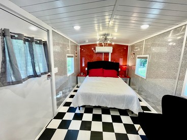 Romantic Caboose Great for Glamping Experiences in North Carolina - Clyde, North Carolina - glamping.directory