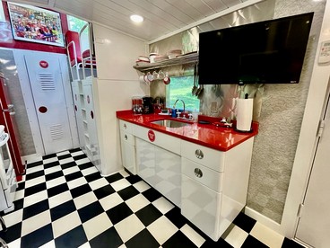 Romantic Caboose Great for Glamping Experiences in North Carolina - Clyde, North Carolina - glamping.directory